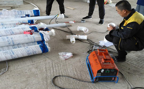 PE-RTⅡ型電熔管件現場安裝圖